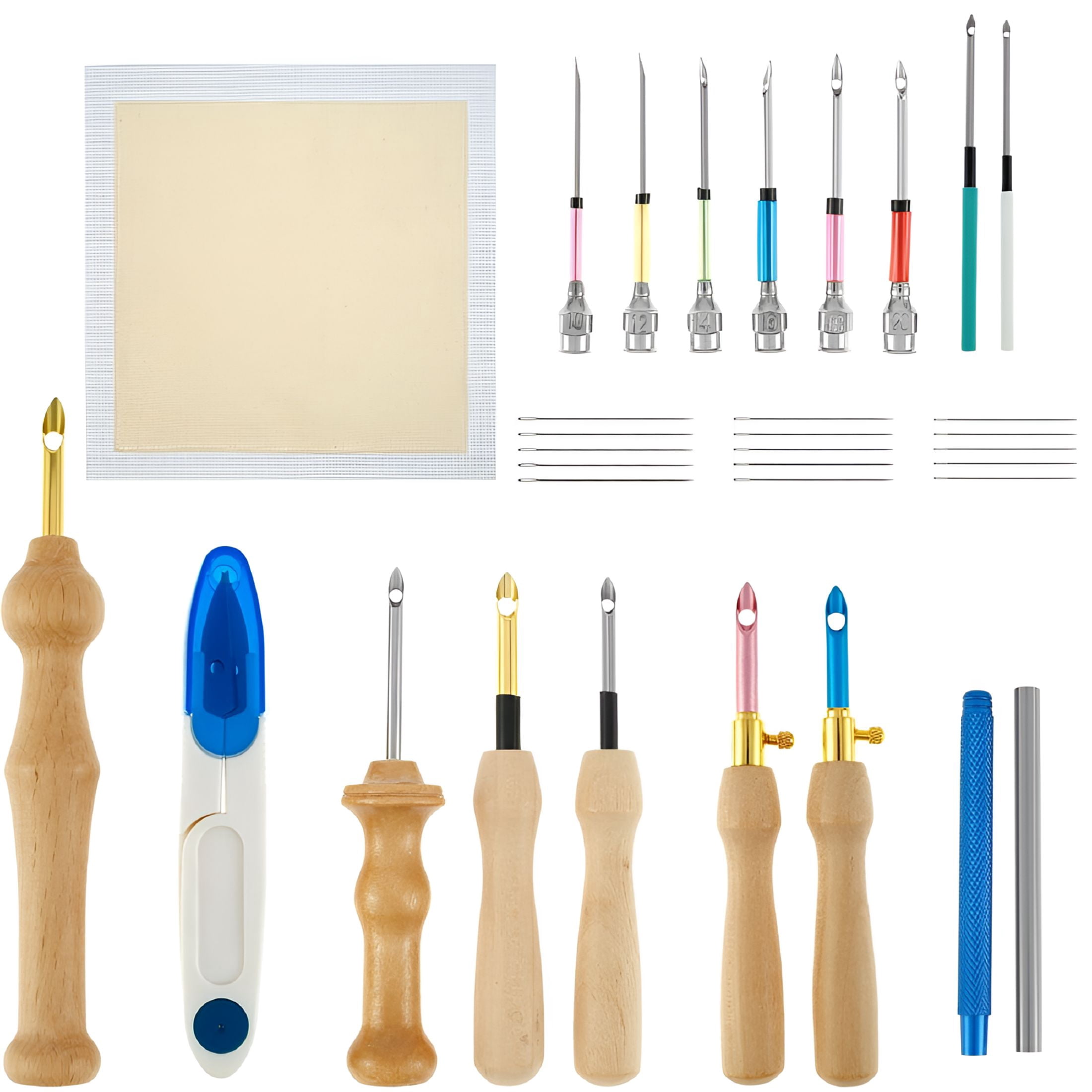 VANIDO Embroidery Punch Needle Kits for Beginners 35PCS Adjustable ...