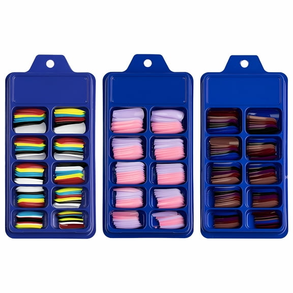 VANIDO Fake Nails - 300pcs Acrylic Nails Full Cover Artificial False Nail Tips 10 Sizes, False Nails for Women and Girls