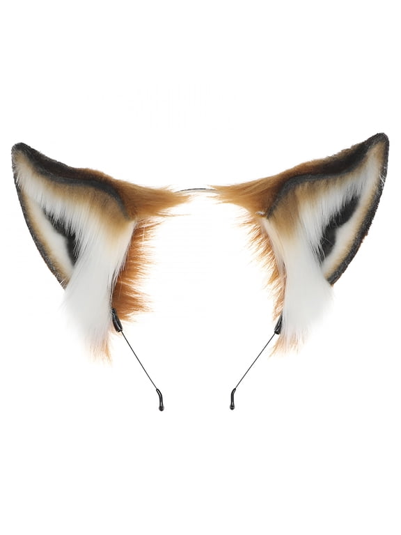Furry Ear Cosplays Hair Accessory Ears Foxes Headband Cute Plush Headdress for
