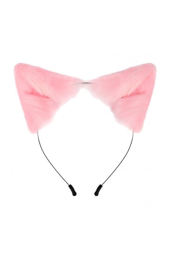 Handmade Simulation Fox Ears Hair Band Movable Cat Ears HairHoopbandPlush Animal Ear Headband Headdress Props