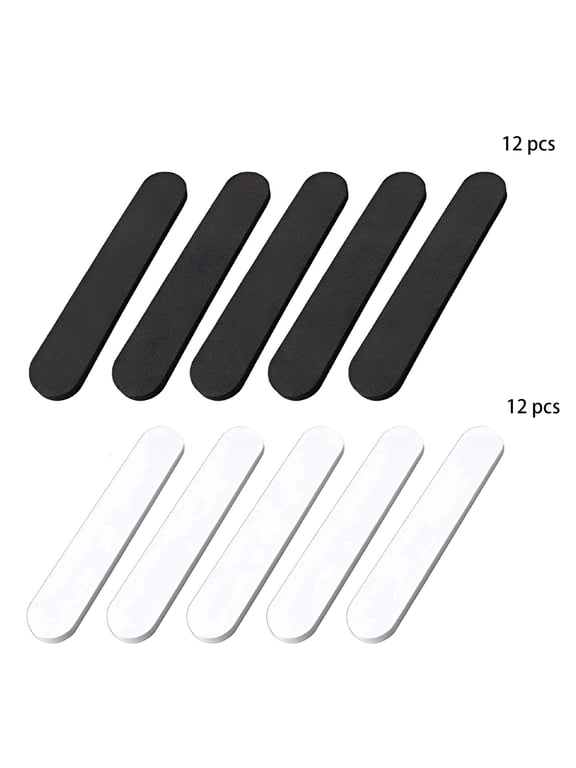 TELOLY 24Pcs Hat Size Reducer,Hat Inserts to Make Fit Smaller,Foam Tape for Caps,B&W