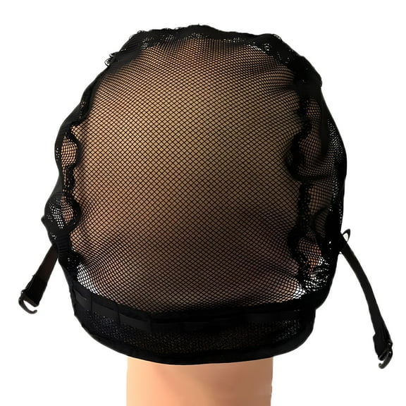 VANIDO Lace Mesh Full Wig Cap Hair Net Weaving Caps for Making Wigs Adjustable Straps Hair Net for Wig