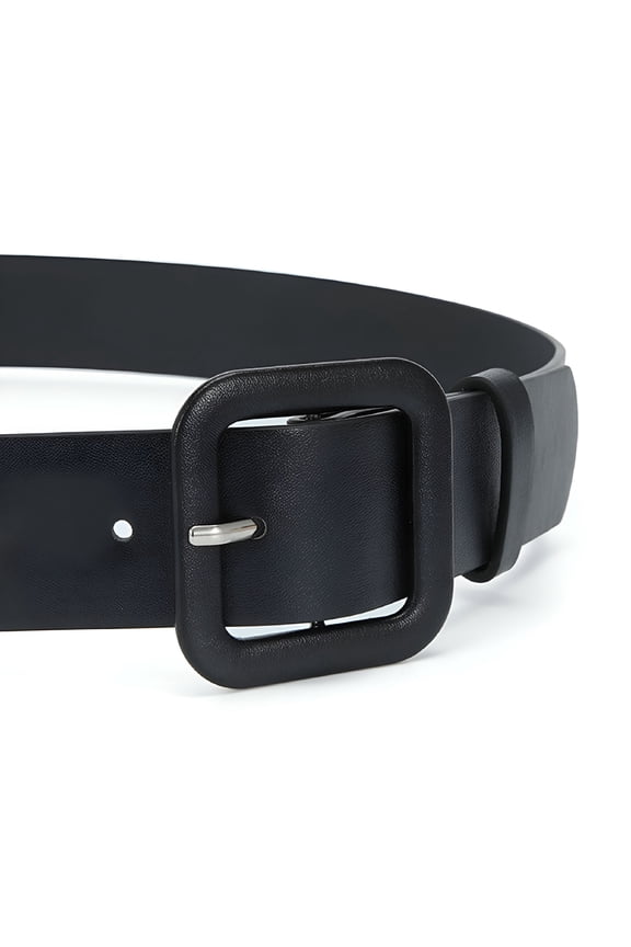 Luxury Design Candy Color Casual Thin Waist Strap Trouser Dress Belts Square Buckle Waistband Leather Belt WHITE