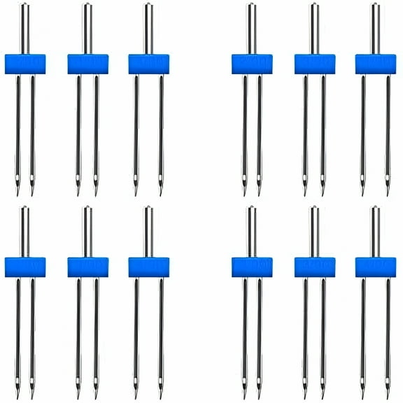 VANIDO Sewing Machine Twin Needles Double Twin Stretch Needles Pins for Household Sewing Machine,3 Sizes Mixed (3pcs)