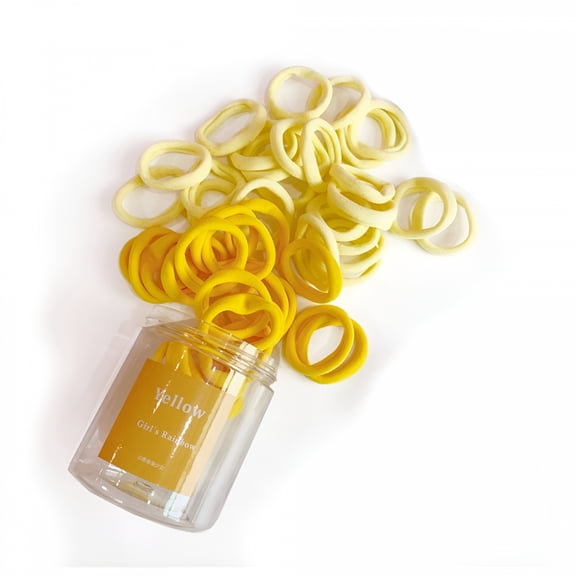 VANIDO Stretchy Hair Ties for Women's Ponytails & Headbands Cotton Elastic Hair Bands, 50-Pack