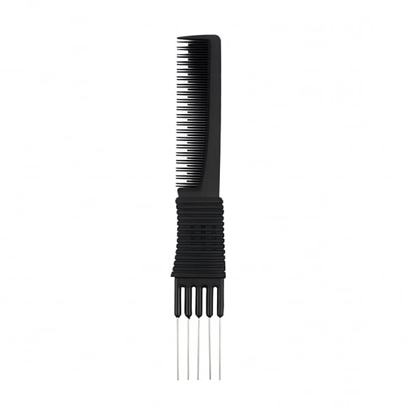 VANIDO Teasing Combs 2 in 1 Practical Firm Carbon Fiber Lift Teasing Combs for Home Black One Size