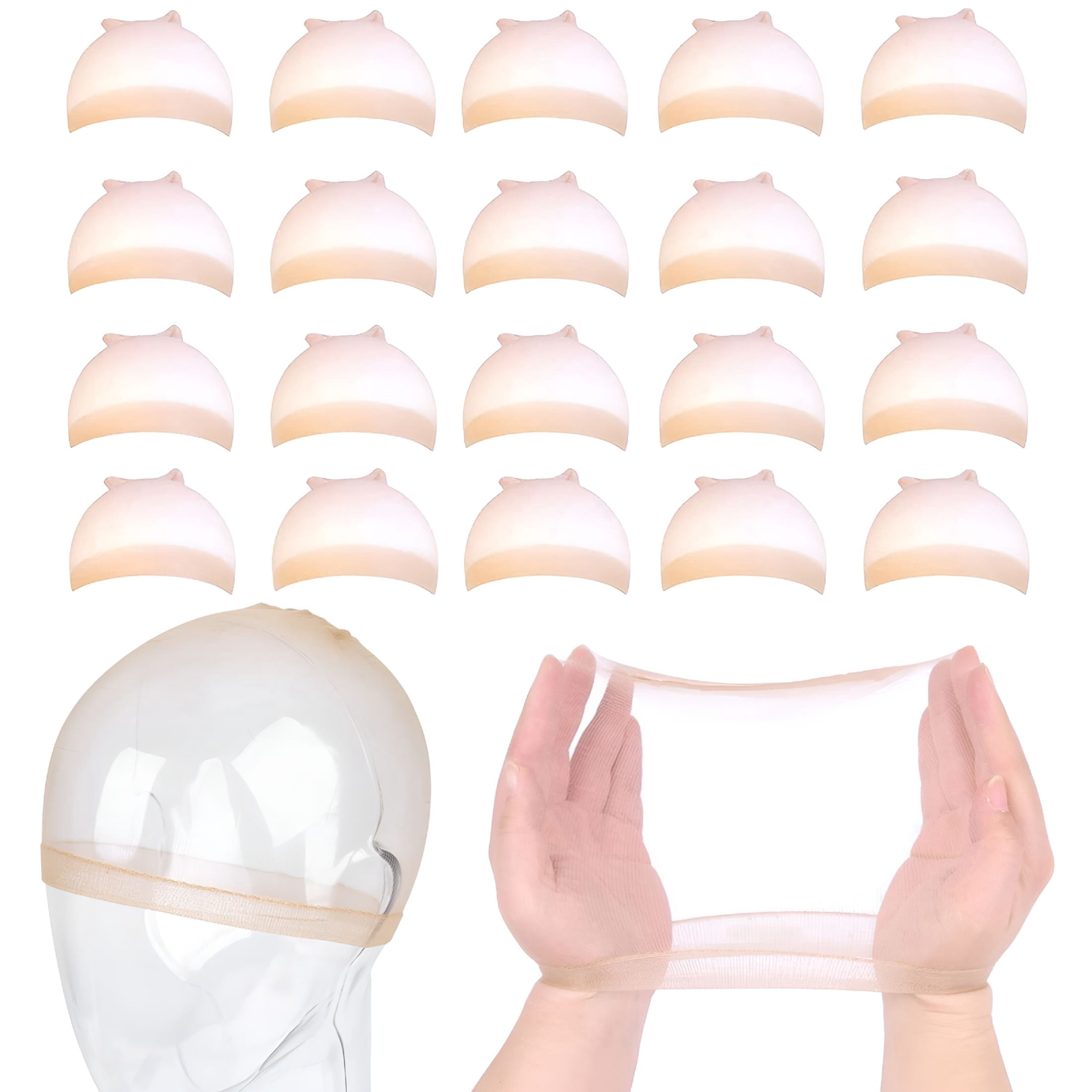 Cap Invisible VANIDO Wig Cap, Breathable Cap for Lace Front Wig, 10 Packs Stocking ...