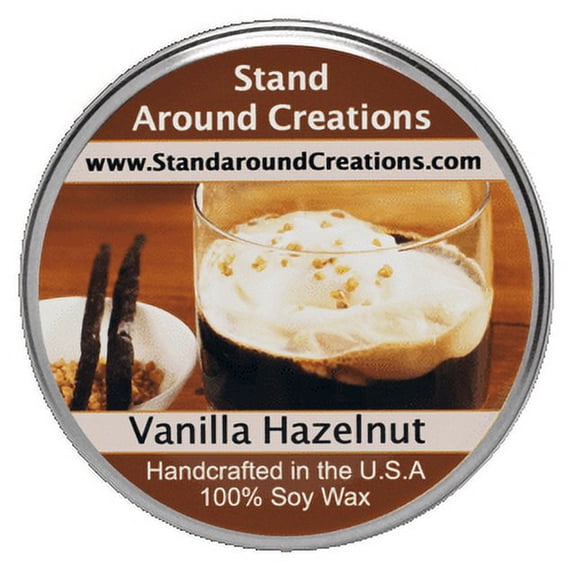 VANILLA HAZELNUT TUREEN 3-OZ. ALL NATURAL SOY CANDLE