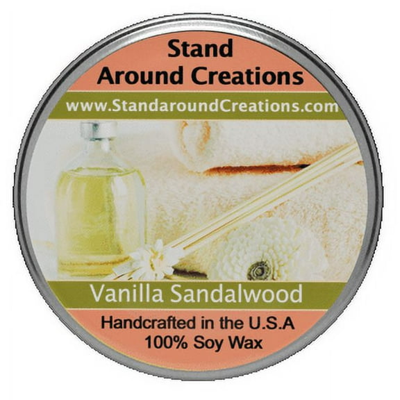 VANILLA SANDALWOOD TUREEN 3-OZ. ALL NATURAL SOY CANDLE