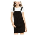 thumbnail image 1 of VANILLA STAR Womens Black Sleeveless Square Neck Micro Mini A-Line Dress 9, 1 of 3