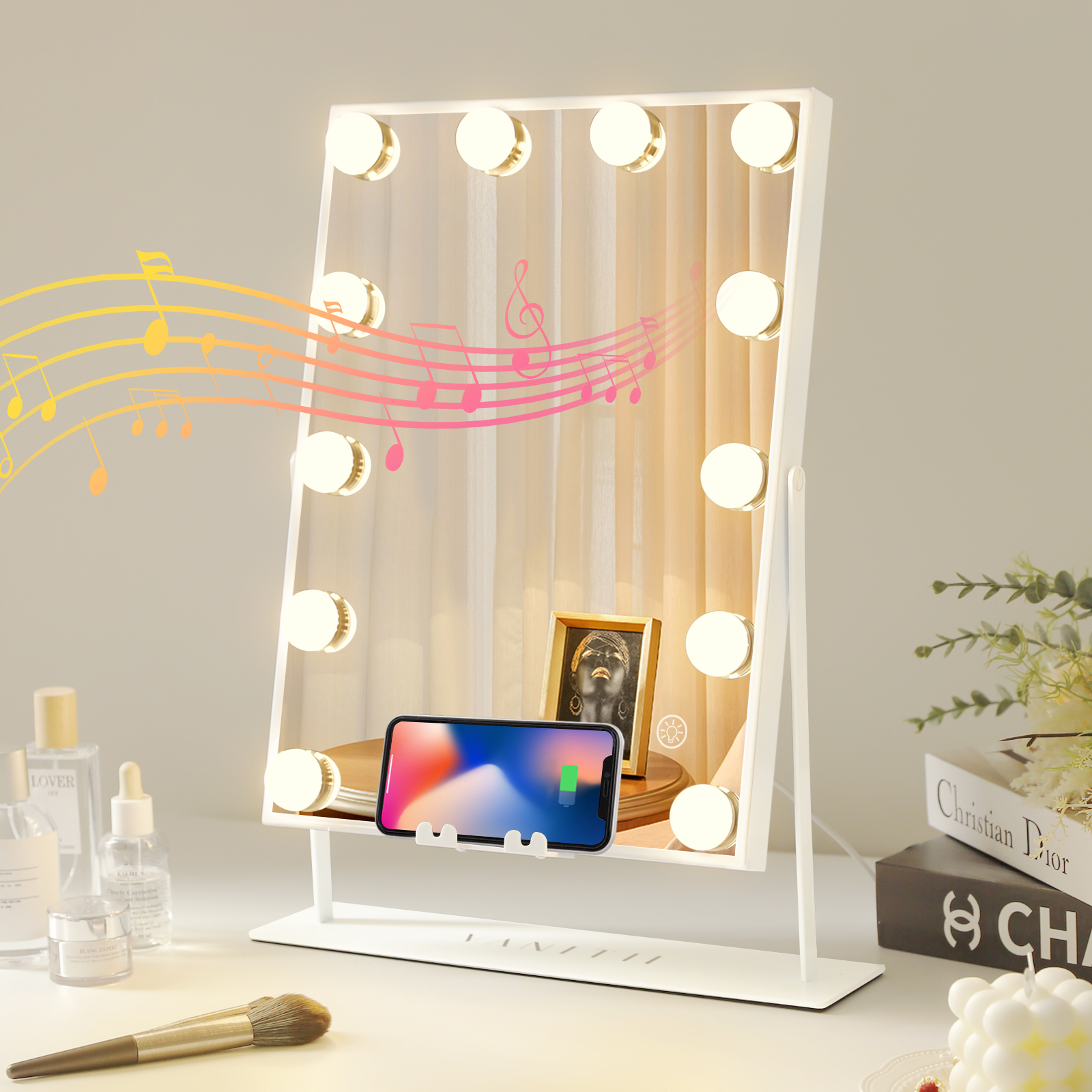Vivitar Mr1105w 22led Lighted Vanity Mirror (white)