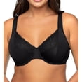 thumbnail image 1 of VANITY FAIR Midnight Black Flattering Lace Underwire Bra, US 42C, UK 42C, NWOT, 1 of 4