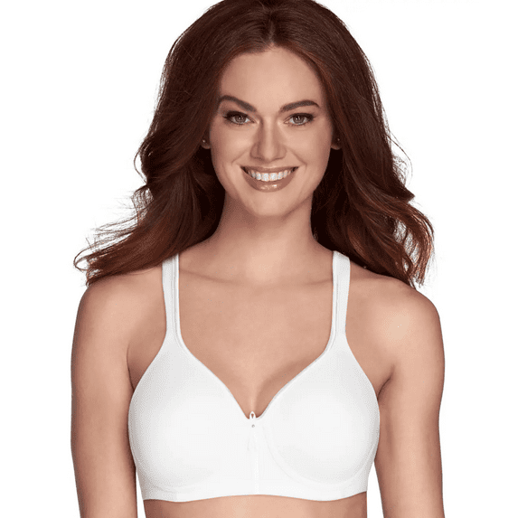 VANITY FAIR Star White Body Caress Wirefree Bra, US 34DD, UK 34DD, NWOT