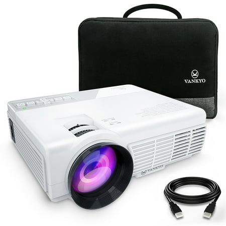 VANKYO LEISURE 3 Mini Projector, 1080P and 170" Display Supported, Portable Movie Projector with 40,000 Hrs LED Lamp Life, Compatible with TV Stick, PS4, HDMI, VGA, TF, AV and USB