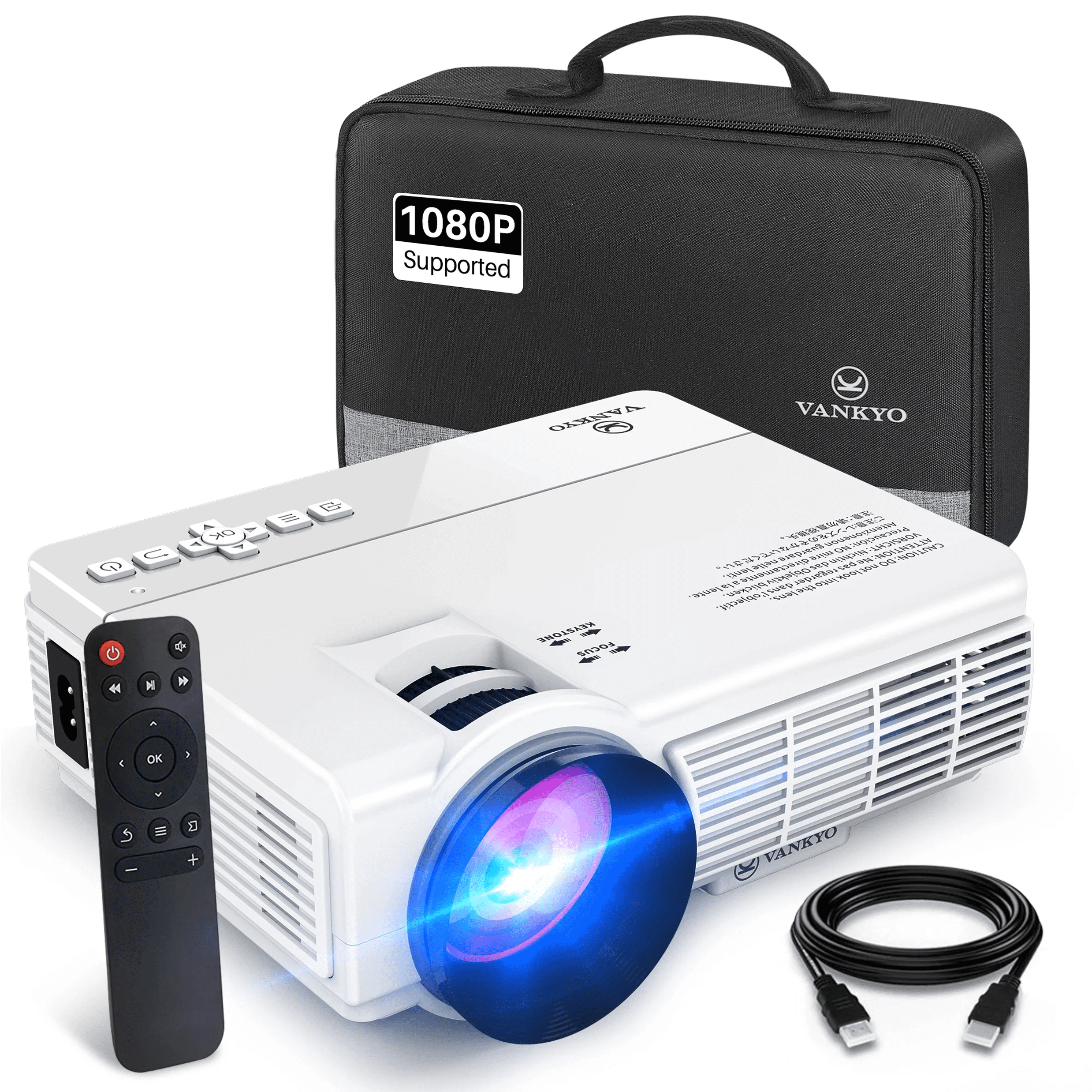 Portable Projector Small Straight Projector For Home Use 180 Degrees  Projection