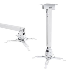 VANKYO Universal Projector Ceiling Mount, Adjustable Height, Rotating Joint, Wall Mount Projectors Bracket, White