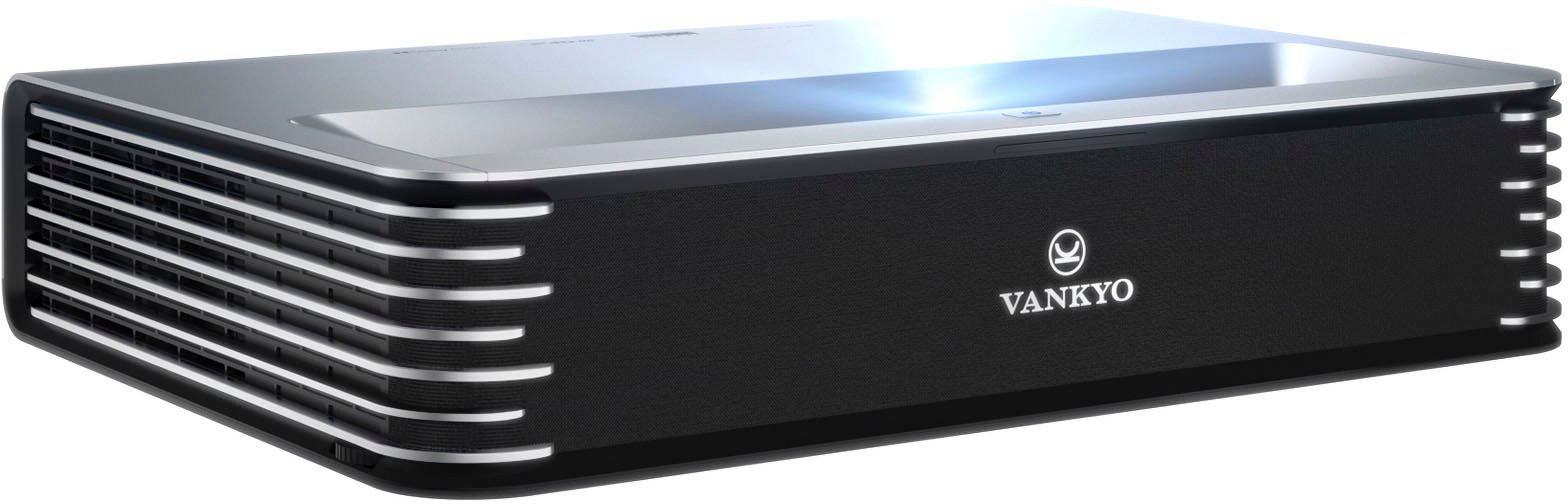 VANKYO Vista T4 4K UHD Smart Triple Laser Ultra Short Throw Projector, Dolby Sound, HDR10+, MEMC, 3D, UST Laser TV, Silver