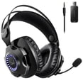 thumbnail image 1 of VANKYO Wireless Gaming Headset, Noise Cancelling Gaming Headphones with Detachable Mic, 30H Long Lasting Battery, Flexible Headband, 7.1 Surround Sound, 2.4G Wireless/Wired Headset, 1 of 8