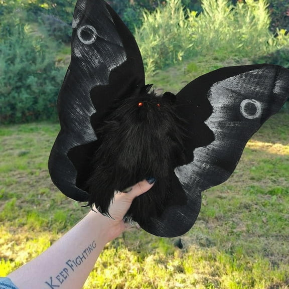 VANLOFE Aged 2 And UP Plush Toy Gothic Mothman Plushie Is Looking For A Love And Magical Home
