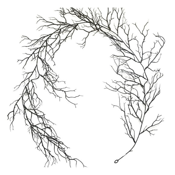 VANLOFE Artificial Tree Branches Faux Grape Vines Garland Twigs with Moss Wood for Halloween Door Wall Hanging Indoor Outdoor Mantel Decoration