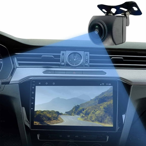 VANLOFE Backup View Camera,No Distortion Effect Night Vision HD Metal Flush Or Surface Mount AHD Reverse Rear View Backup Camera for Cars Pickup Trucks SUVs RVs