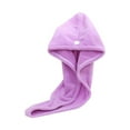 thumbnail image 1 of VANLOFE Bath Towel Cap Coral Velvet Thickening Towel Cap Soft Absorbent Shower Cap Dry Hair Towel 9.8*25.6in, 1 of 2