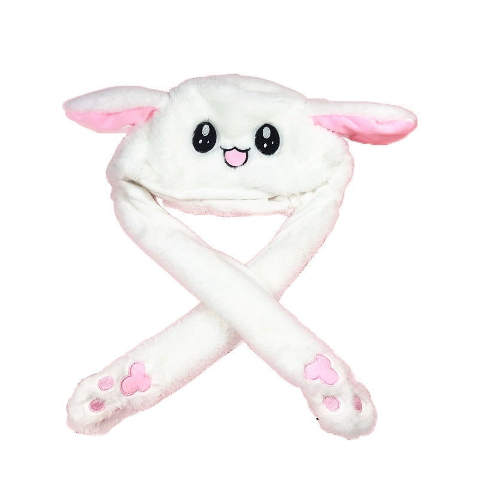 VANLOFE Bath Towel Cap Luminous Bunny Hat With Ears, Cute Plush Toy ...