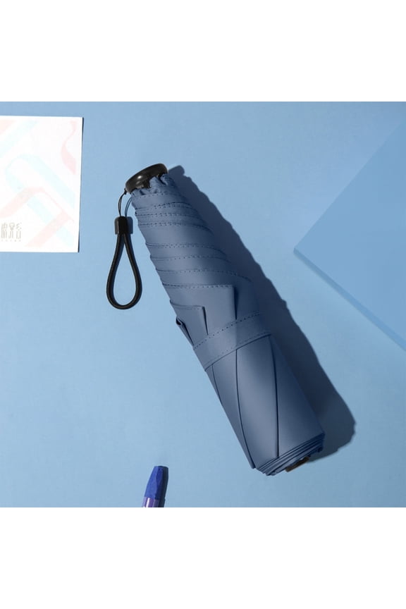 Camping & Hiking Portable Manual Travel Umbrella Windproof&Waterproof Umbrella Folding Umbrella Men's & Girls' Umbrella With UV-resistant Vinyl Coating