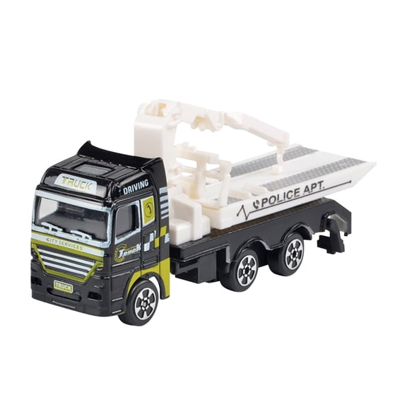 VANLOFE Car Toys For Boys Aged 2 3 4+ Gift Emergency Realistic Car Simulation Alloy Engineering Car Children's Model Toy