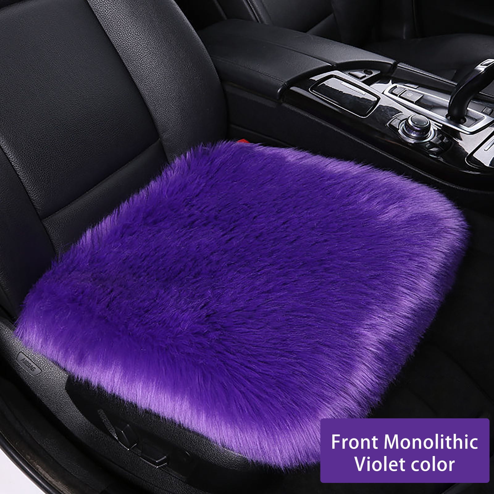 1pc Thickened Warm Car Seat Cushion, Winter, Single Piece, Saddle Cushion,  Small Square Seat Pad