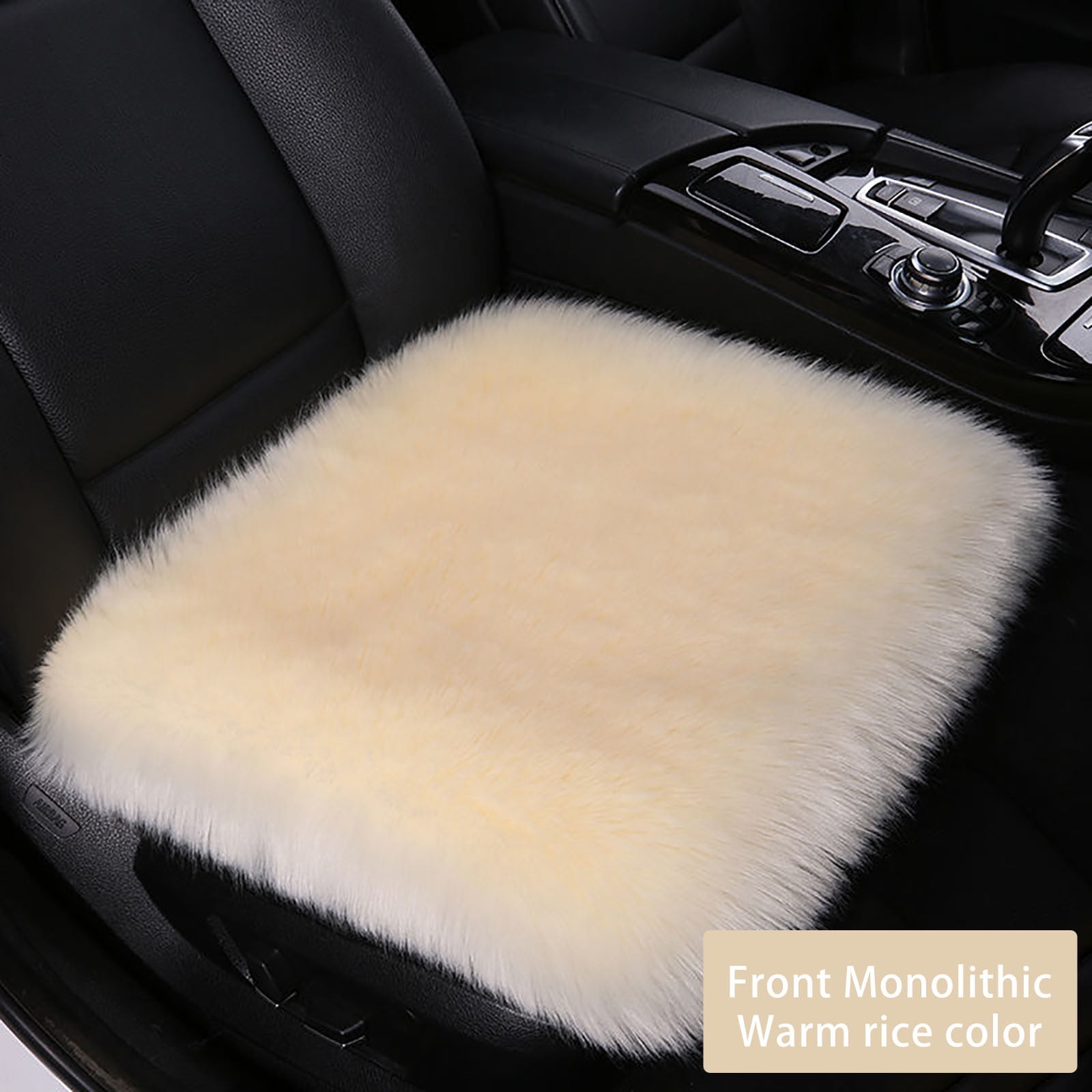 VANLOFE Chair Pads Winter Automobile Fleece Cushion Backless Seat