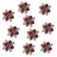 thumbnail image 1 of VANLOFE Christmas Gift Christmas Ornaments Artificial Christmas Gold Glitter Christmas Hollow Flower Used To Decorate Flowers For Christmas Day, 1 of 3