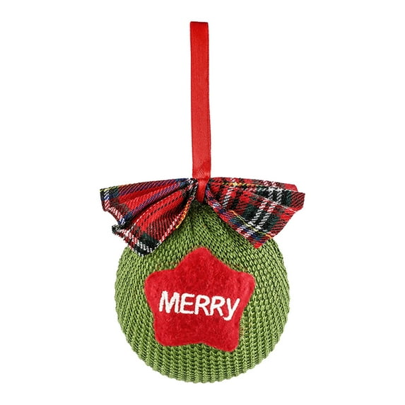 VANLOFE Christmas Tree Decoration Hangable Cloth Ball Pendant