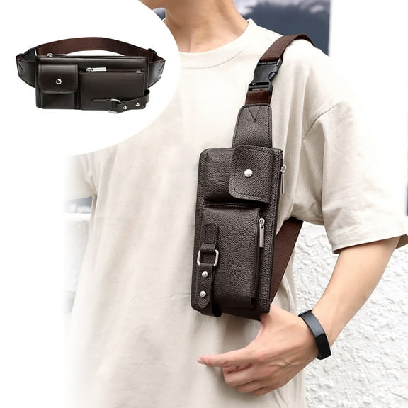 VANLOFE Crossbody Backpack Waist Pack For Men & Women Travel Wallet Bag For Cell Phone Belt Bag Crossbody Bag For Travel Walking Running Hiking Cycling