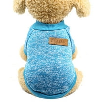 VANLOFE Dog Clothes Coat Warm Two-legged warm puppy dog fight Teddy wool cat sweater pet clothes