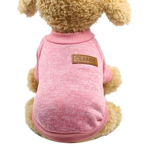 VANLOFE Dog Clothes Coat Warm Two-legged warm puppy dog fight Teddy wool cat sweater pet clothes