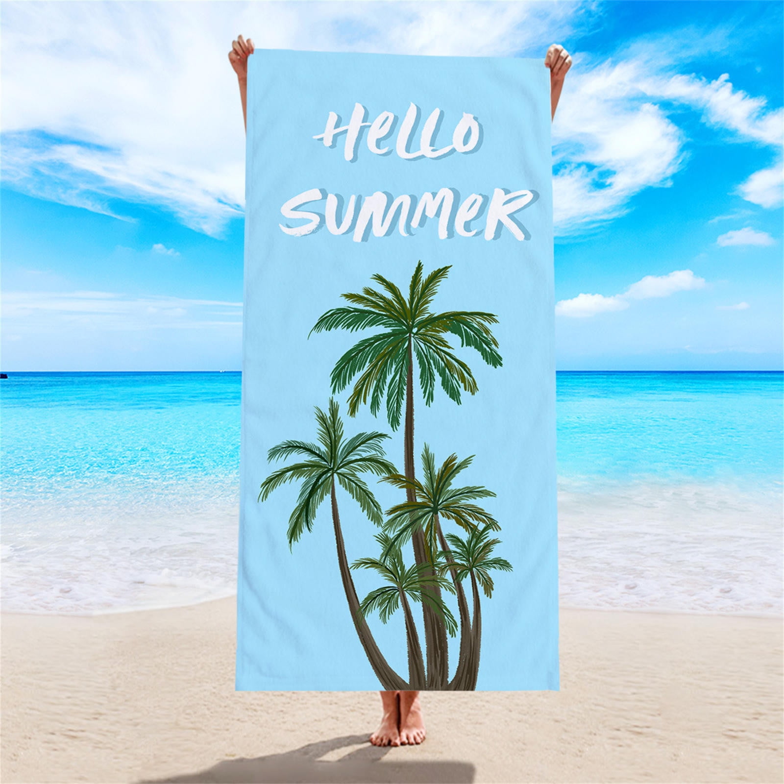 VANLOFE Doublesided Printed Beach Towel Lightweight and Thinner Beach