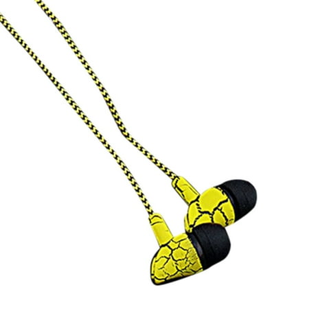 VANLOFE Earphones Wired Wired Earphone 3.5mm Crack Earphone with Mic Handsfree Headset for MP3 YE