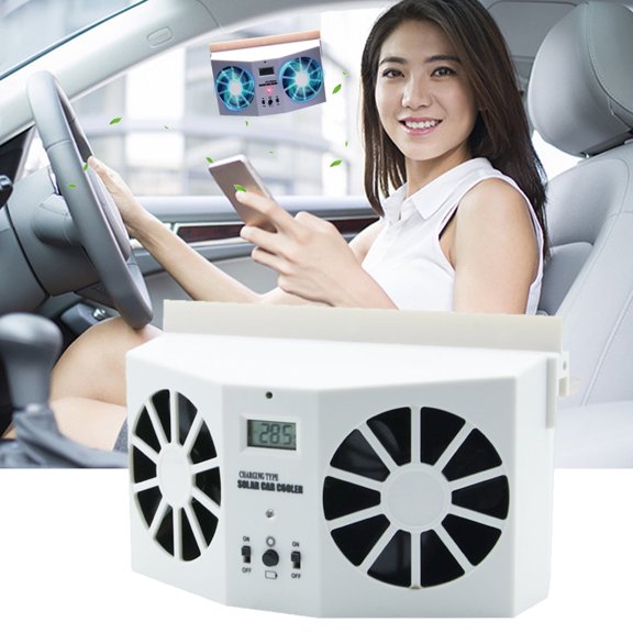 VANLOFE Other Exterior Accessories Car Solar Air Circulator Exhaust Fan Energy Exhaust Fan Car Radiator Exclude The Peculiar Smell Inside The Car & Can Be Used For General Types Of Cars