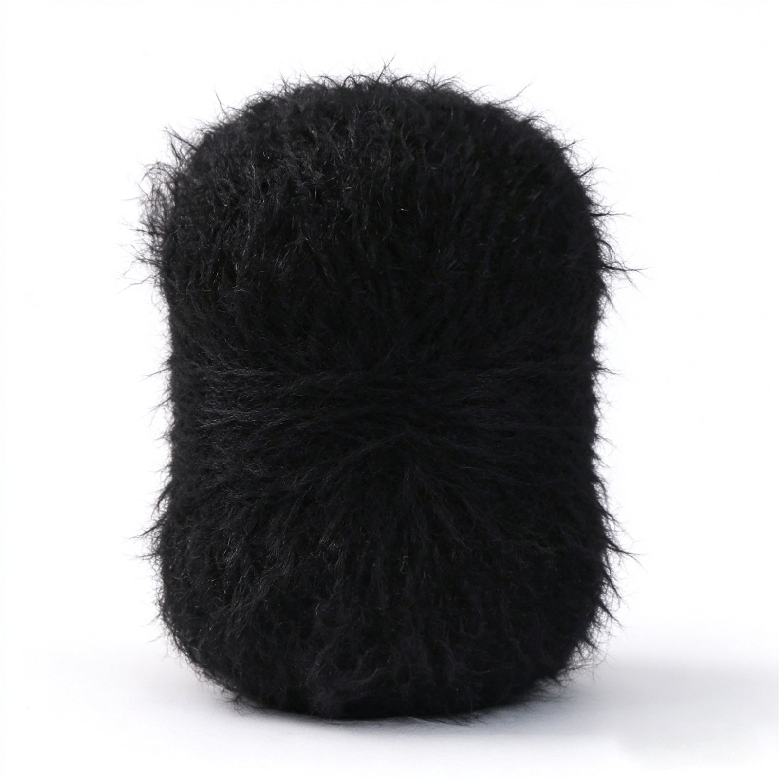 VANLOFE Fluffy Acrylic Yarn, Thick Knitting Craft Skein, Fuzzy Material ...