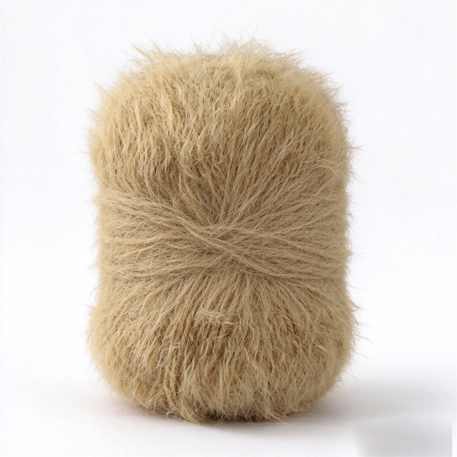 VANLOFE Fluffy Acrylic Yarn, Thick Knitting Craft Skein, Fuzzy Material ...