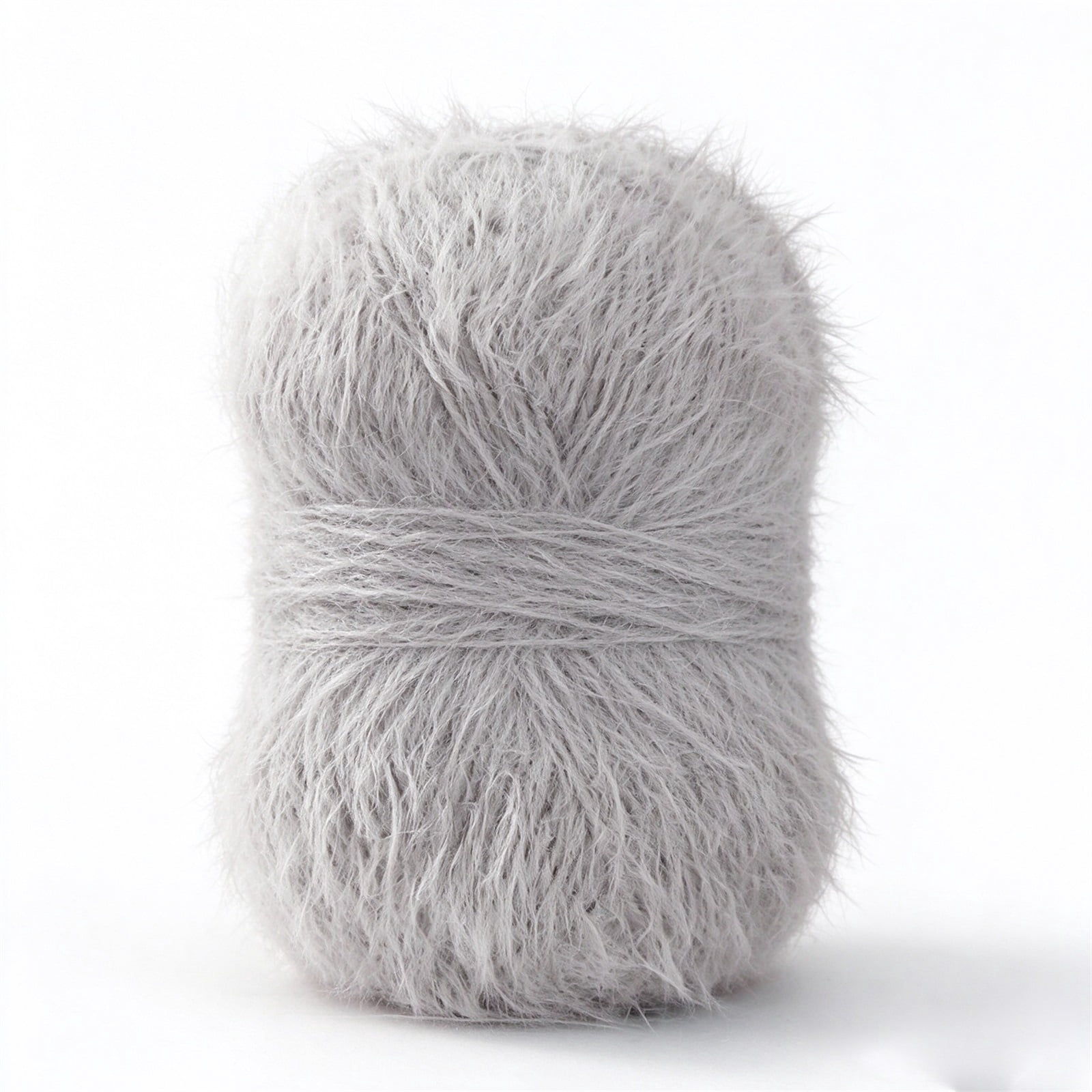 VANLOFE Fluffy Acrylic Yarn, Thick Knitting Craft Skein, Fuzzy Material ...