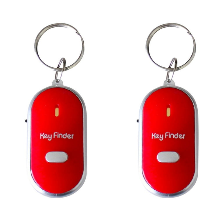 LED Key Finder Locator Keychain Find Lost Keys Whistle Sound