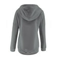 thumbnail image 1 of VANLOFE Half Boutton Womens Hoodies Drawstring Hooded Sweatshirts for Woman With Pocket S-2XL, 1 of 7
