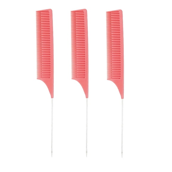 VANLOFE Health Beauty Carry Combs ABS Fine Sectioning Weave Highlighting Foiling Hair Comb For Combs Pin Tail 3PC