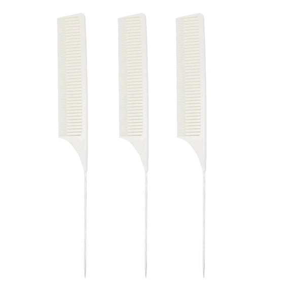 VANLOFE Health Beauty Carry Combs ABS Fine Sectioning Weave Highlighting Foiling Hair Comb For Combs Pin Tail 3PC
