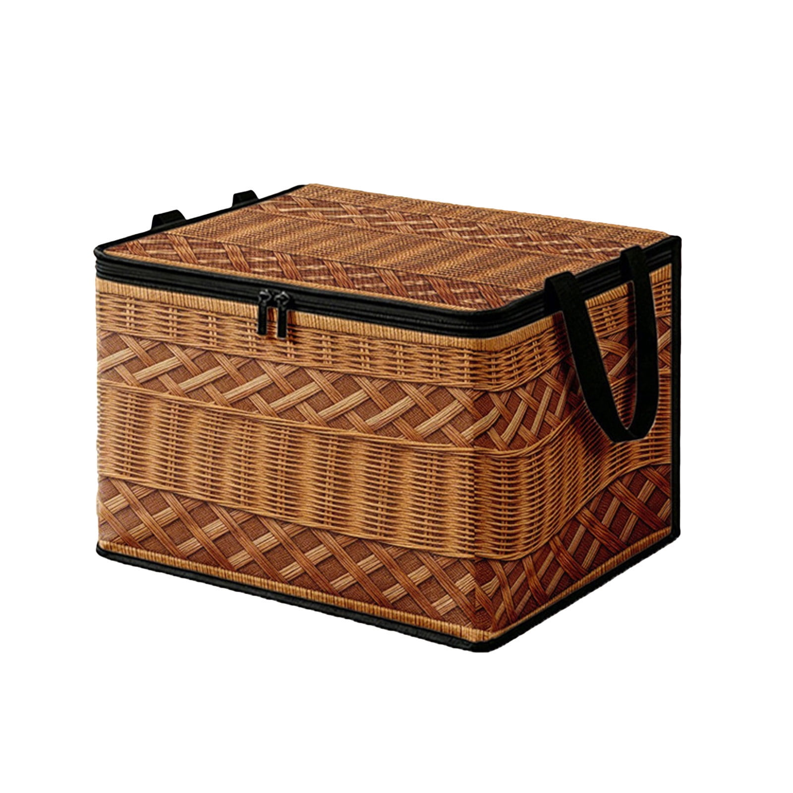 VANLOFE Home Closet Organizer Foldable Storage Box Woven Texture Large ...