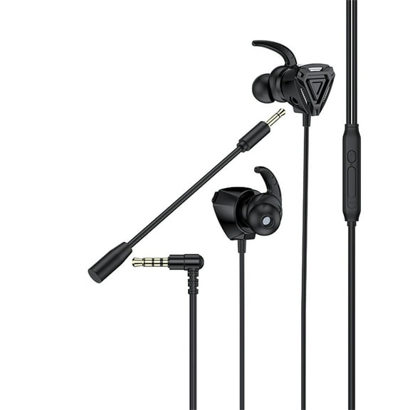 VANLOFE In-Ear Gaming Earbuds with Mic, Black