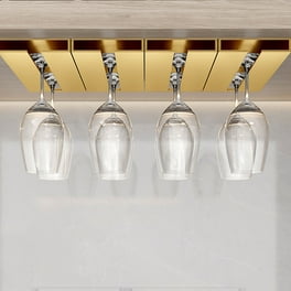 XEOVHV Countertop Storage Rack Punch free Under Shelf Wine Glass Holder Drying Hanger for Kitchen Bar and Restaurant Walmart