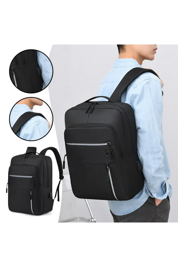 Knapsack Business Backpack,Waterproof Bag For Travel Flight Fits 15.6 Inch Laptop With USB Charging Port